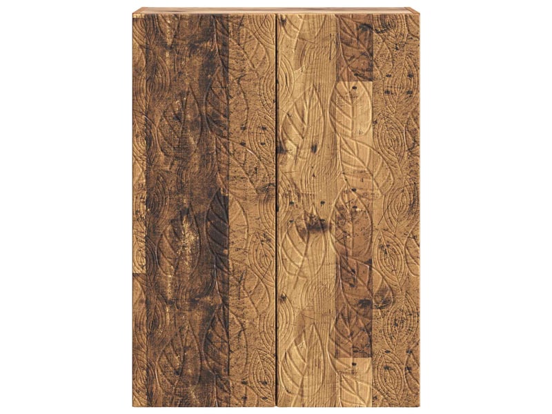  Armoire murale salon 66x34,5x90cm bois d'ingénierie bois ancien shl8691  - Conforama D