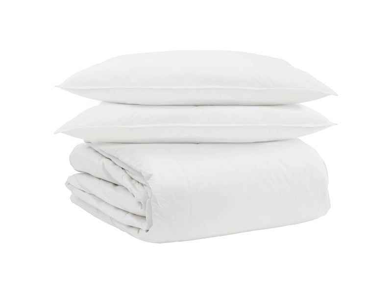  Ensemble de duvet avec oreiller 3 pcs - couette blanc plume de canard  - Conforama A