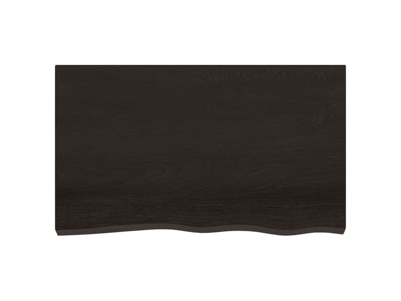  Comptoir de salle de bain, plan de travail marron foncé bois massif traité cf65868  - Conforama D