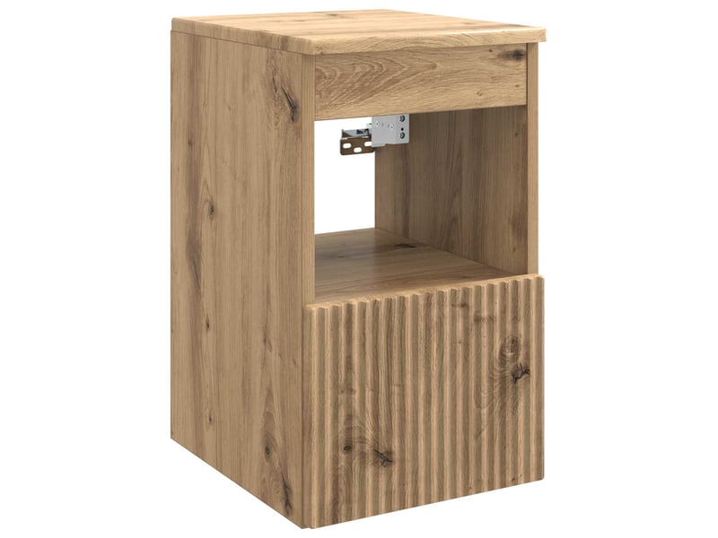  Armoire de salle de bain, meuble de rangement chêne artisanal 30x41x50 cm  - Conforama A