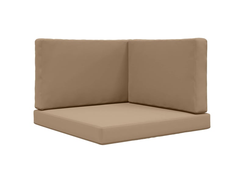  Coussin de canapé d'extérieur, coussin de chaise polyester taupe 80 x 80 cm cf54170  - Conforama A