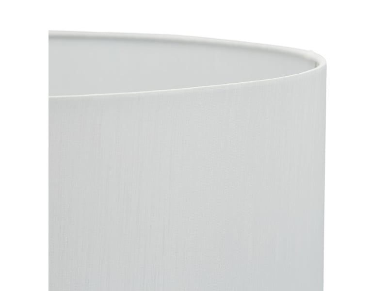  Lampe sur pied moderne avec abat-jour tissu 150 x 25 x 25 cm ambiance cosy chic en métal blanc 13_0008597  - Conforama E