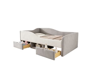 Lit simple 90x190 cm VVBV  LDU00465AAE-conf-NEW coloris gris