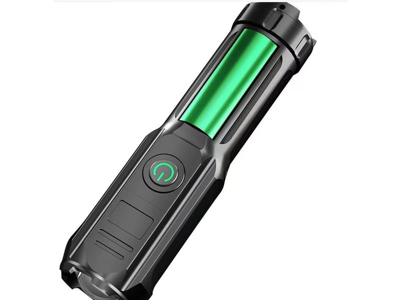 Led lumière forte lampe de poche usb rechargeable zoom rétractable lumière concentrée lumière d’inondation longue portée portable - Conforama D