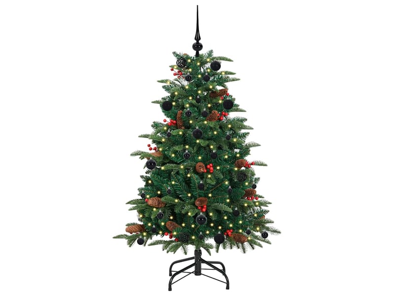  Sapin de noël - arbre de noël artificiel vert 150 cm pvc, métal et plastique  - Conforama C
