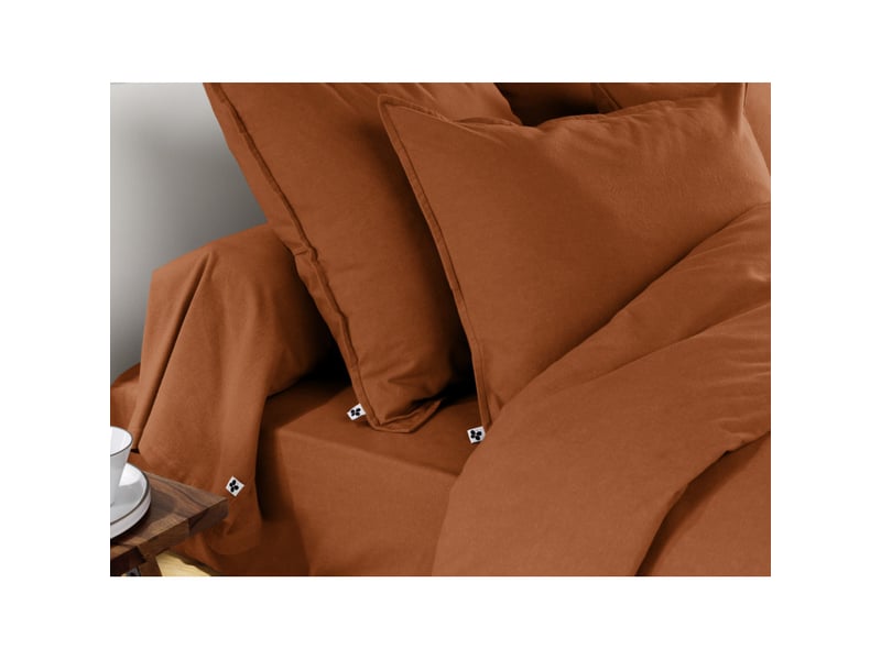 Drap housse candice toutes dimensions flanelle de coton l'effet papillon  - Conforama D