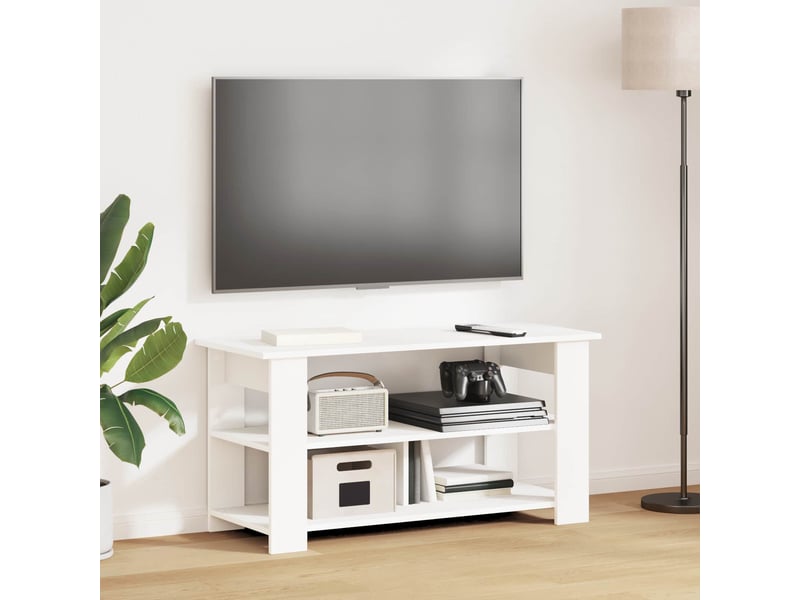  Support de télévision blanc 100x40x50 cm  - Conforama B