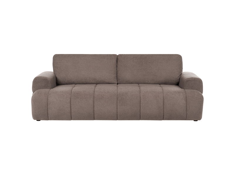  Ensemble de salon 5 places narilla bouclé taupe  - Conforama E