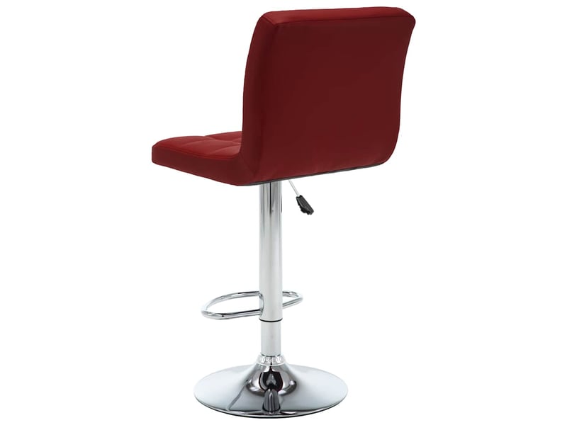  Lot de 2 tabouret de bar, chaise de bar rouge bordeaux similicuir shl69863  - Conforama D
