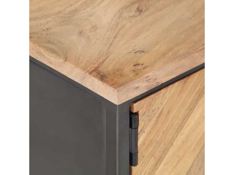 Table basse | table d'appoint salon 90x50x35 cm bois d'acacia massif  - Conforama E