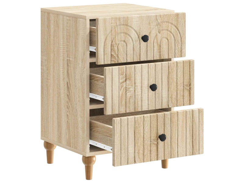 Table de chevet - cabinet de chevet - table de nuit chêne sonoma 43 x 41 x 66,5 cm  - Conforama C