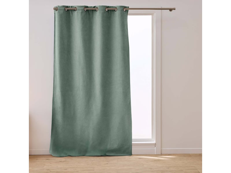  Rideau isolant thermique spleen 140x260cm vert cèdre  - Conforama A