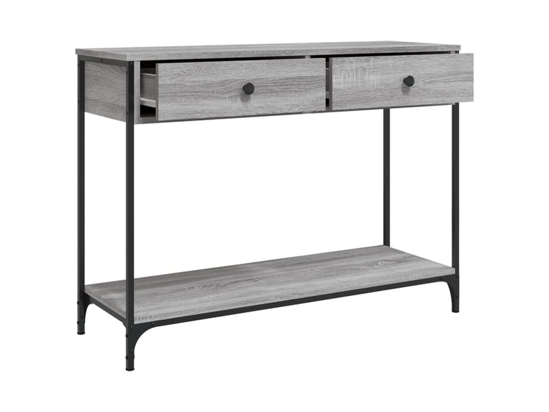  Table de chevet - table console sonoma gris 100x34,5x75 cm bois d'ingénierie  - Conforama D
