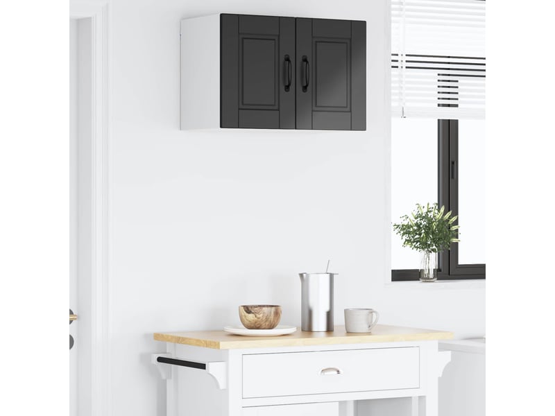  Meuble mural de cuisine, armoire de cuisine noir 60x31x40cm bois d'ingénierie shl9132  - Conforama D
