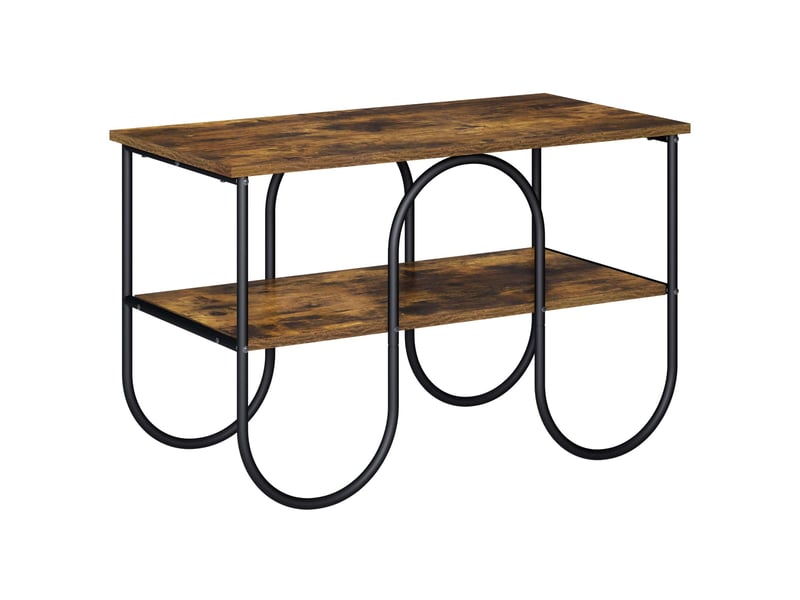  Meuble tv moderne, banc tv 80x40x50 cm chêne fumé bois d'ingénierie  - Conforama A