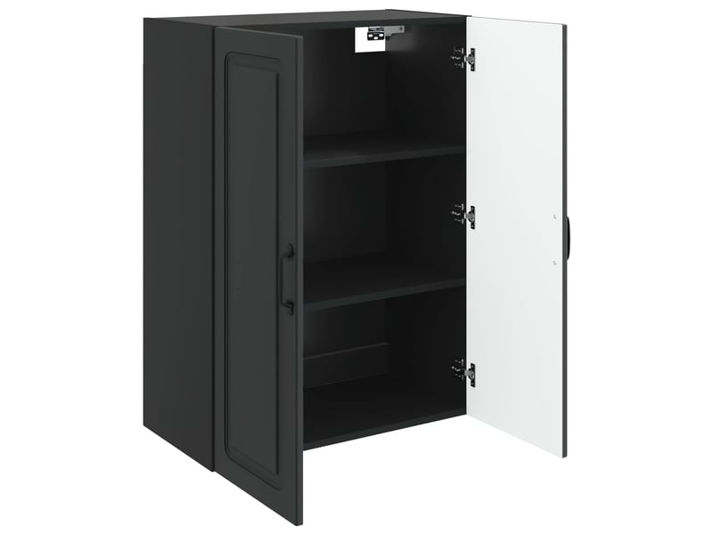  Armoire murale salon, meuble de rangement 66 x 34,5 x 90 cm bois d'ingénierie noir shl4888  - Conforama C