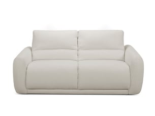Canapé droit convertible BOBOCHIC MINORQUE 2 places Tissu blanc