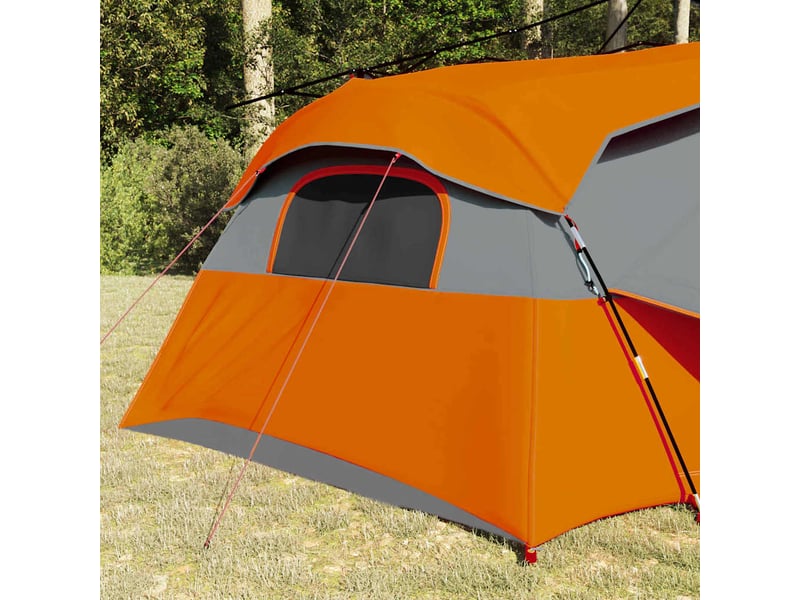  Tente intérieure 8 personne gris et orange taffetas  - Conforama C