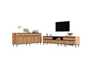 Meuble tv coloris naturel 40 cm <strong>MIVRAY </strong>  <strong></strong>