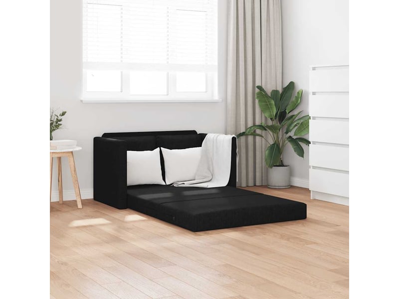  Canapé-lit 2 en 1 noir 112x174x55 cm tissu  - Conforama B