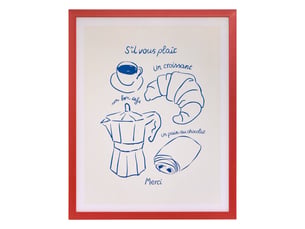 Affiche encadrée fra 40x50cm