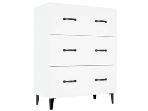 Buffet - bahut - meuble de rangement blanc 69,5x34x90 cm bois d'ingénierie