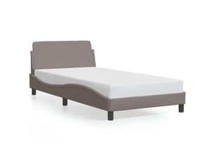 Lit simple 100x200 cm    coloris taupe