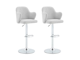 tabouret de bar assise réglable en hauteur <strong>HAUSS SPOLE</strong> - gris