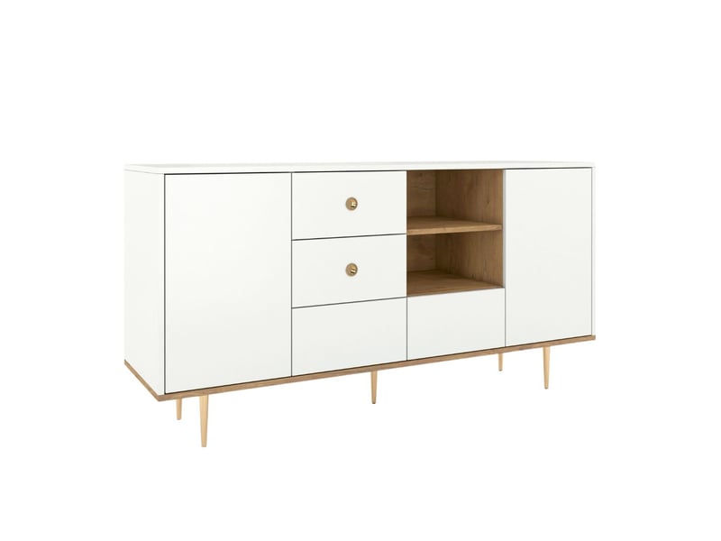  Buffet moderne blanche harmoni 160 cm Harmoni - Conforama B