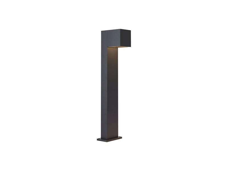  Lampe d'extérieur noire 65cm incl. Led ip64 avec lumière atténuée et solaire - charlene  - Conforama A
