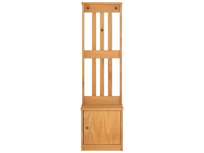  Porte manteau couloir sandnes 45x40x159,5 cm bois massif pin shl71447  - Conforama E