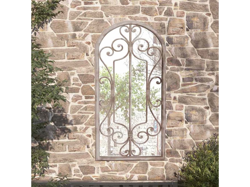  Miroir de jardin, miroir décoratif sable 70x30 cm fer pour utilisation extérieure cf62723  - Conforama B