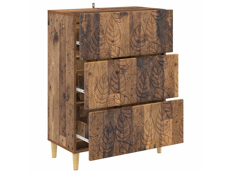  Armoire de rangement bureau, armoire à tiroirs bois ancien 66 x 34,5 x 90 cm shl3281  - Conforama D