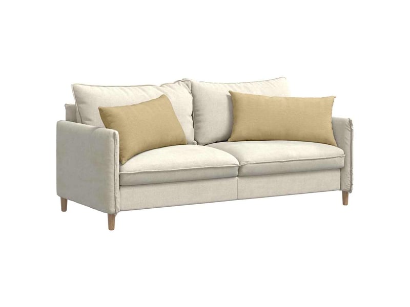 Lot de 2 coussins de canapé, coussins décoratifs vert gris 80 x 40 cm cf59207 - Conforama C