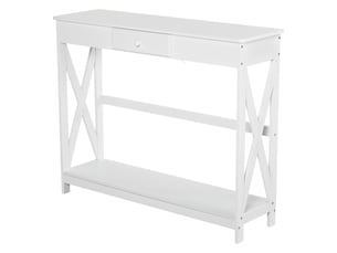 Console 1 tiroir(s)  coloris blanc <strong></strong> <strong></strong>