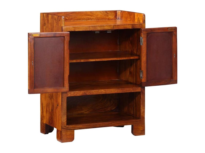  Meuble à chaussure, cabinet à chaussures avec étagère marron 55x35x75 cm  - Conforama C