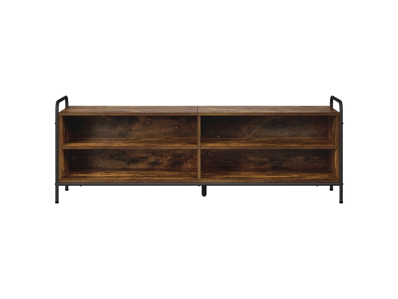  Meuble tv, banc tv 140x39,5x50 cm chêne fumé bois d'ingénierie  - Conforama C