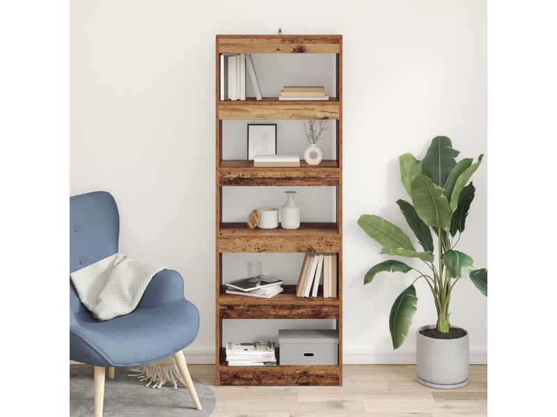 Bibliothèque 5 niveaux, armoire à livres 60 x 30 x 166 cm bois d'ingénierie shl3991  - Conforama D