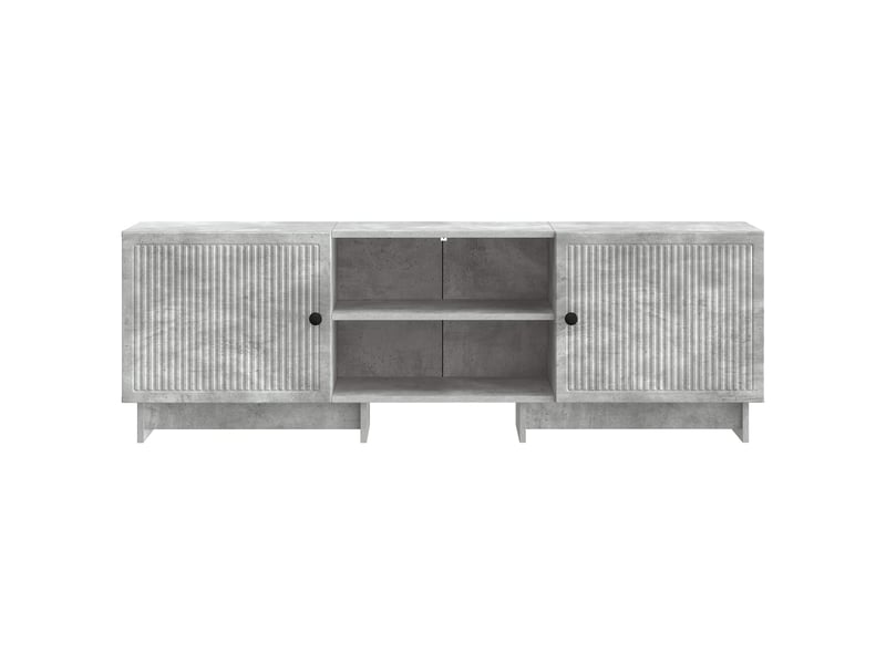  Meuble tv - banc tv - meuble de rangement 150 x 31 x 50 cm gris béton bois d’ingénierie  - Conforama E