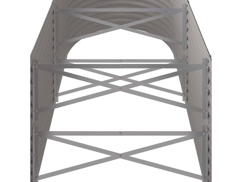  Jardinière - lit surélevé de jardin acier galvanisé 224x80x68 cm gris  - Conforama E