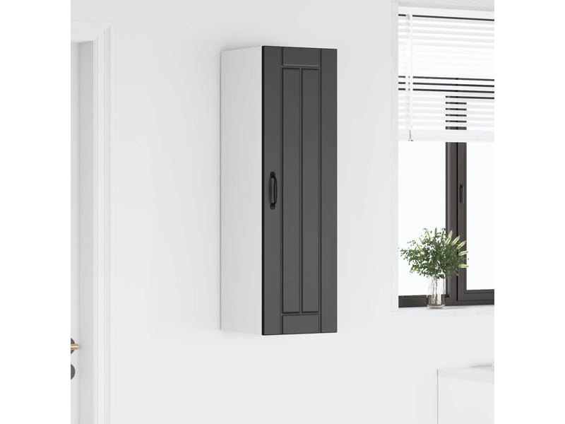  Meuble mural de cuisine, armoire de cuisine noir 30x31x100cm bois d'ingénierie shl543  - Conforama D