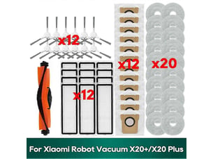 For x20 plus x20+, x10 plus x10+ accessories main side brush hepa filter wipe cloths dust bag parts