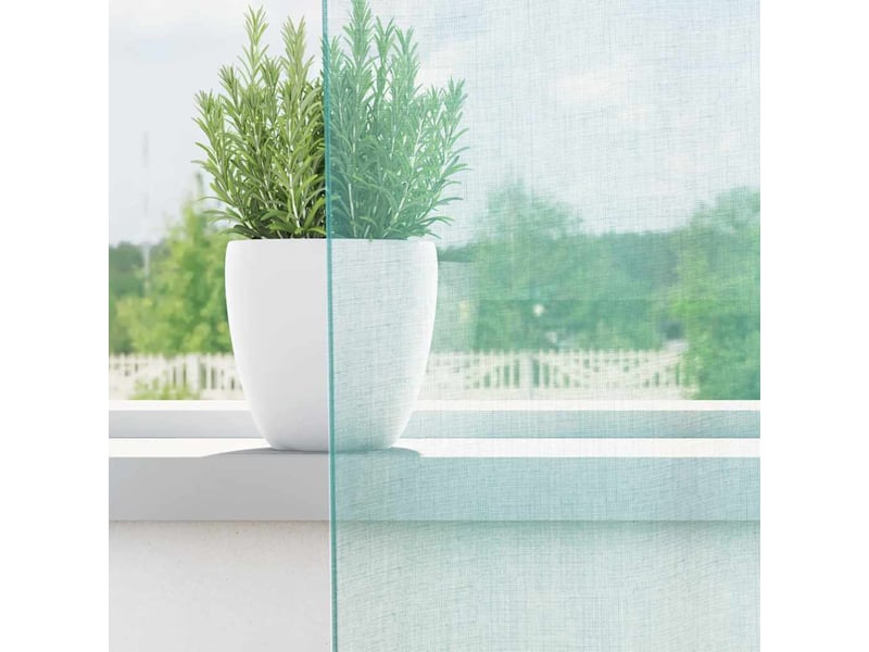  Lot de 2 rideaux en voile, voilages avec œillets turquoise cf44426  - Conforama C