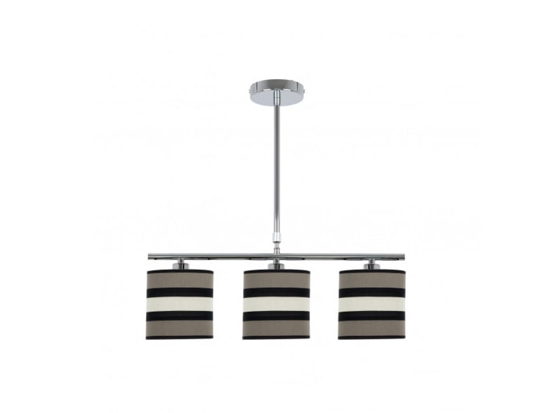  Lampe de plafond fabrilamp karla taupebeige 3 x e14 hauteur réglable 44-61 cm 55x14 cm 171253058 - Conforama A