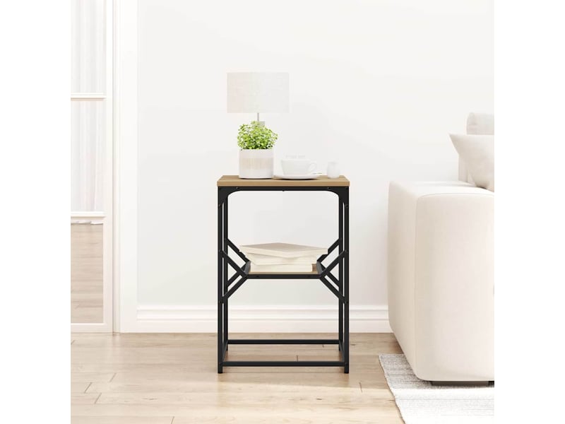  Table de chevet chêne artisanal 41 x 40 x 60 cm  - Conforama D