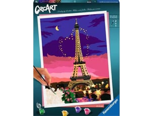 Creart 30x40cm paris city of love - peinture numeros