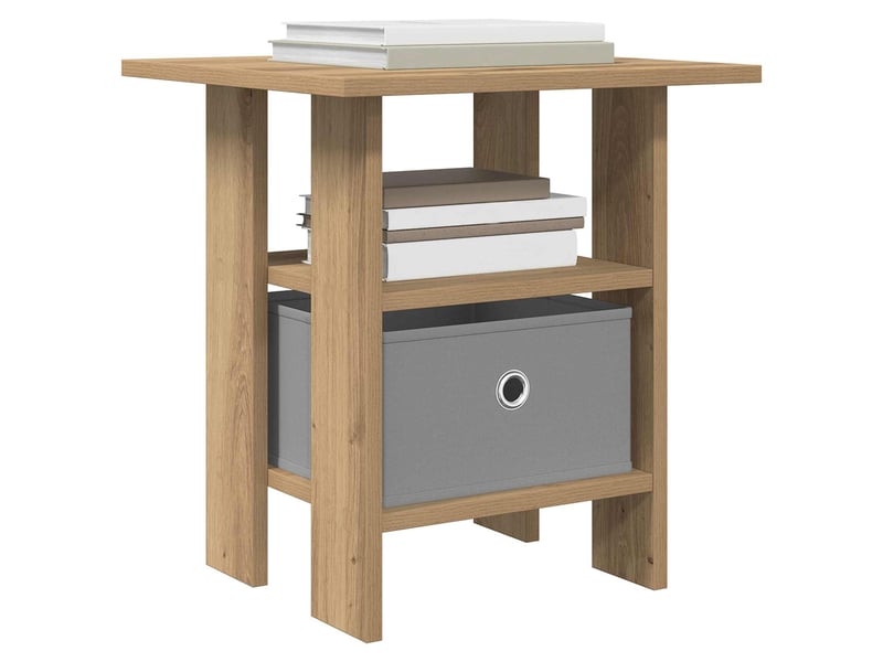 Table de chevet - cabinet de chevet - table de nuit chêne artisanal 41 x 40 x 45 cm - Conforama B