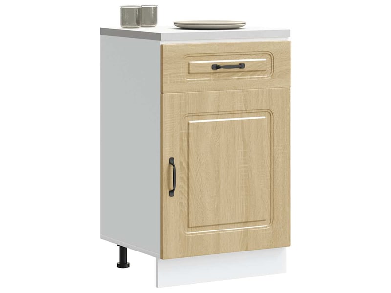 Meuble de rangement, armoire de cuisine kalmar chêne sonoma bois d'ingénierie shl2169 - Conforama B