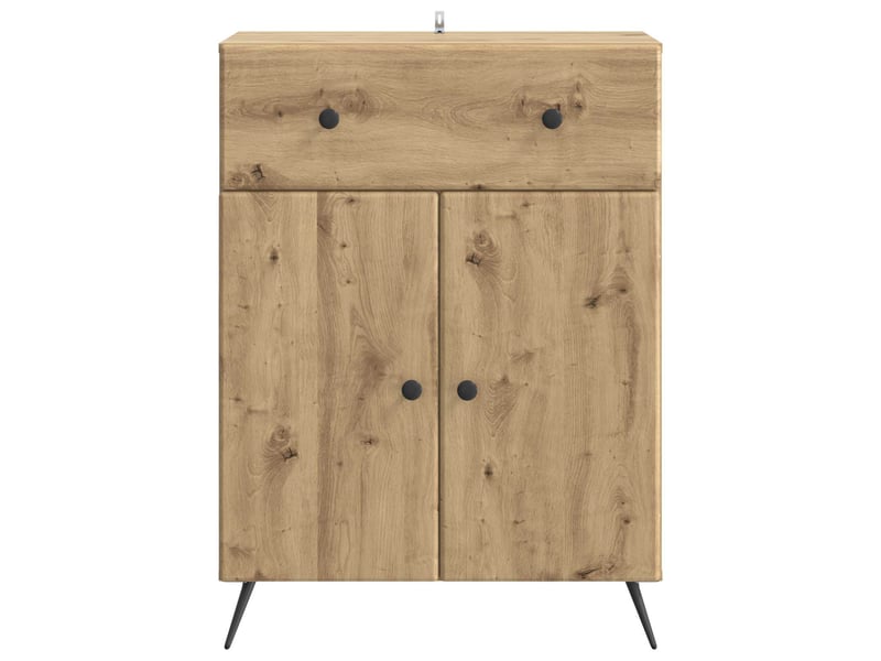 Buffet - bahut - meuble de rangement chêne artisanal 66 x 34,5 x 90 cm bois d'ingénierie - Conforama E