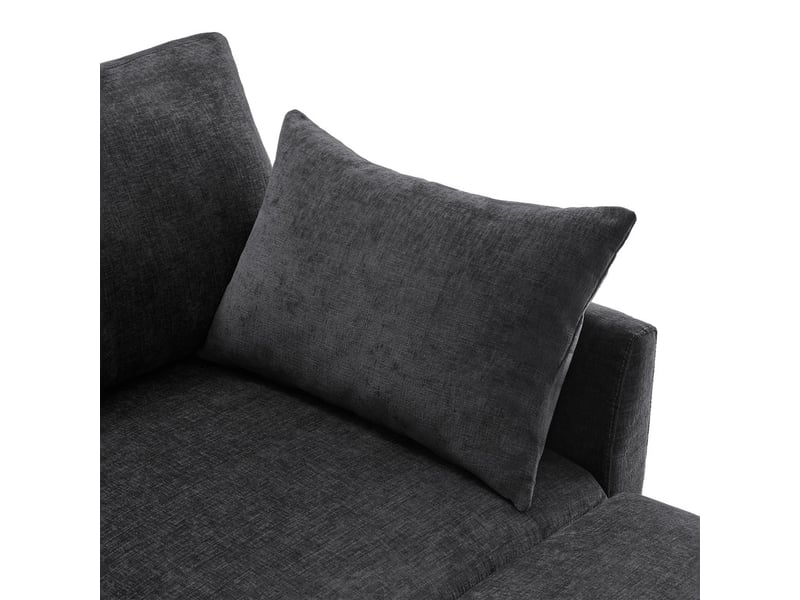  Canapé d'angle en forme de u et en l ,6 places,avec 2 tabourets et 6 coussins,278x161x81,gir  - Conforama E